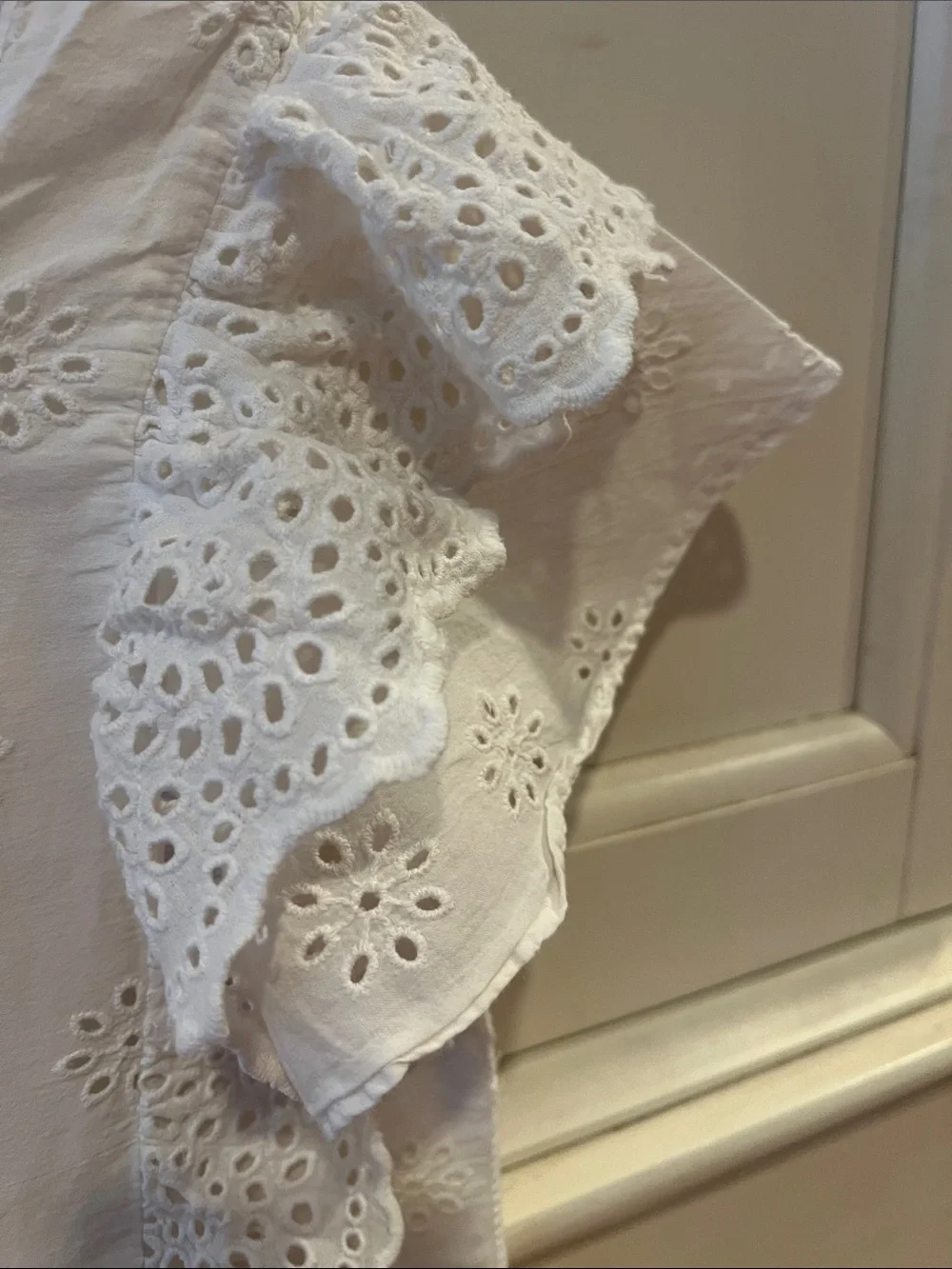 Zara White Eyelet Broderie Sundress